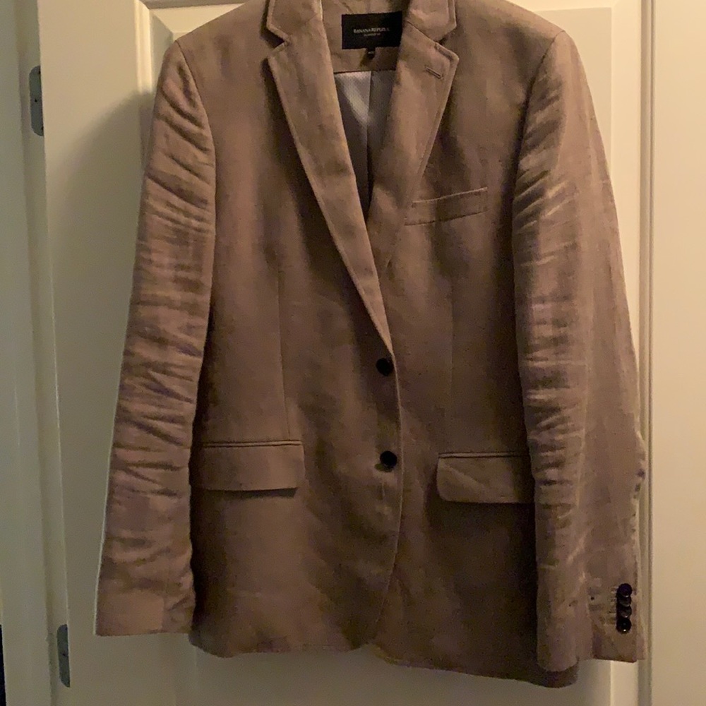 Banana Republi camel linen blazer in size 40R